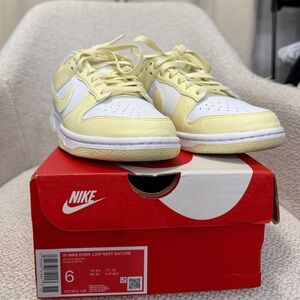 Nike Dunk Low Next Nature White and Yellow Sneakers